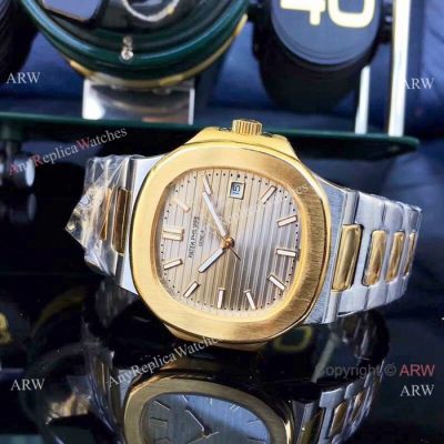 Copy Patek Philippe Nautilus Two Tone Gold Dial Citizen Watch For Sale